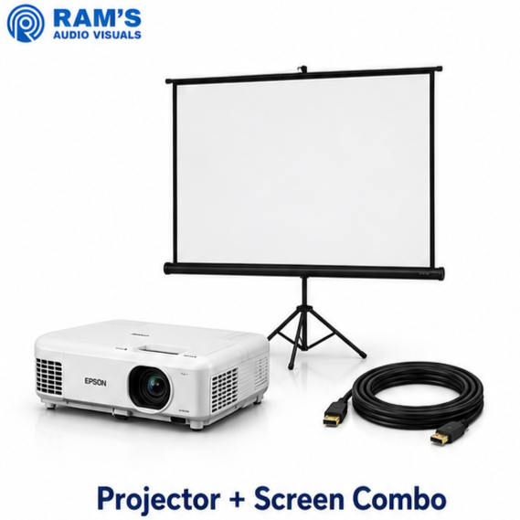 Projector + Screen Combo for rent